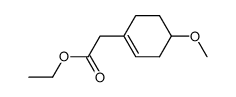 (4-methoxy-cyclohex-1-enyl)-acetic acid ethyl ester结构式
