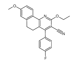 2-ethoxy-4-(4-fluorophenyl)-8-methoxy-5,6-dihydrobenzo[h]quinoline-3-carbonitrile Structure