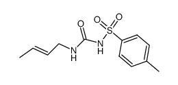 N-but-2t-enyl-N'-(toluene-4-sulfonyl)-urea Structure