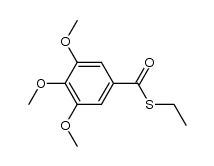 3,4,5-trimethoxy-thiobenzoic acid S-ethyl ester结构式
