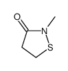 2-methyl-1,2-thiazolidin-3-one结构式