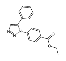 ethyl 4-(5-phenyl-1H-1,2,3-triazol-1-yl)benzoate结构式