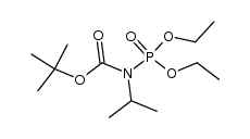 tert-butyl diethoxyphosphoryl(isopropyl)carbamate结构式