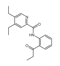 4,5-diethyl-pyridine-2-carboxylic acid-(2-propionyl-anilide) Structure