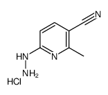 6-hydrazinyl-2-methylpyridine-3-carbonitrile,hydrochloride Structure