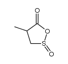 4-methyl-1,2-oxathiolan-5-one 2-oxide Structure