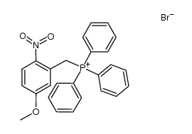 bromure de nitro-2 methoxy-5 benzyltriphenylphosphonium结构式