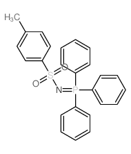 Benzenesulfonamide,4-methyl-N-(triphenylphosphoranylidene)-结构式