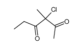 2,4-Hexanedione,3-chloro-3-methyl- Structure