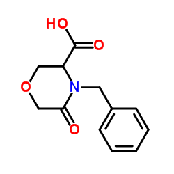 (S)-4-苄基-5-氧代吗啉-3-羧酸结构式