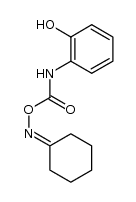 cyclohexanone O-((2-hydroxyphenyl)carbamoyl) oxime结构式