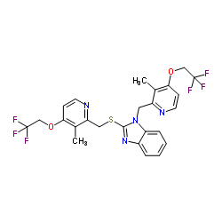 N-[3-甲基-4-(2,2,2-三氟乙氧基)-2-吡啶基]甲基兰索拉唑硫醚结构式