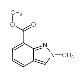 2-甲基-2H-吲唑-7-羧酸甲酯结构式