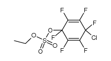 ethyl 4-chloro-2,5-cyclohexadienyl sulfate结构式