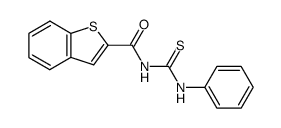 N-(2-Benzo(b)thienocarbonyl)-N'-phenylthiourea结构式