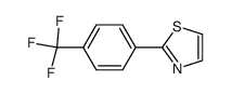 2-(4-(trifluoromethyl)phenyl)thiazole结构式