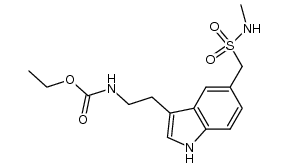 ethyl [2-[5-[[(methylamino)sulphonyl]methyl]-1H-indol-3-yl]ethyl]carbamate结构式