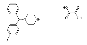(S)-1-((4-chlorophenyl)(phenyl)methyl)piperazine oxalate Structure