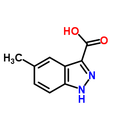 5-甲基吲唑-3-羧酸结构式