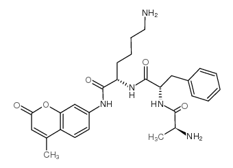 H-Ala-Phe-Lys-AMC trifluoroacetate salt Structure