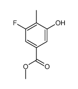 3-氟-5-羟基-4-甲基苯甲酸甲酯结构式