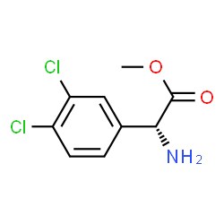 (R)-AMINO-(3,4-DICHLORO-PHENYL)-ACETIC ACID METHYL ESTER结构式