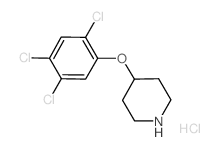 4-(2,4,5-Trichlorophenoxy)piperidine hydrochloride Structure