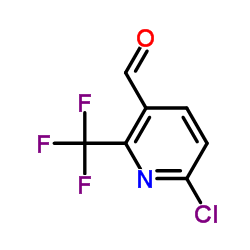 6-Chloro-2-(trifluoromethyl)nicotinaldehyde Structure