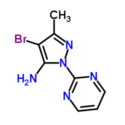 4-Bromo-3-Methyl-1-(pyrimidin-2-yl)-1H-pyrazol-5-amine Structure