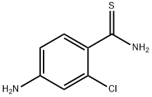 4-氨基-2-氯硫代苯甲酰胺结构式