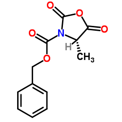 Z-L-丙氨酸-N-羧基-环内酸酐结构式