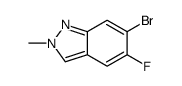 6-Bromo-5-fluoro-2-methyl-2H-indazole structure