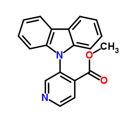 Methyl 3-(9H-carbazol-9-yl)isonicotinate结构式
