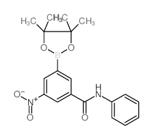 3-硝基-n-苯基-5-(4,4,5,5-四甲基-1,3,2-二噁硼烷-2-基)苯甲酰胺结构式