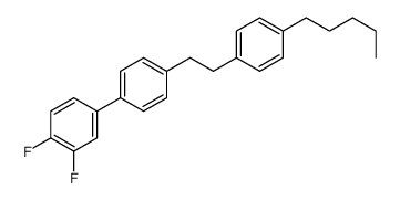 1,2-difluoro-4-[4-[2-(4-pentylphenyl)ethyl]phenyl]benzene Structure
