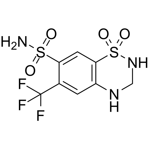 hydroflumethiazide structure