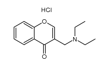chlorhydrate de 3-(N,N-diethylaminomethyl)chromone结构式