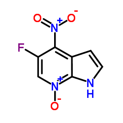 5-Fluoro-4-nitro-1H-pyrrolo[2,3-b]pyridine 7-oxide Structure