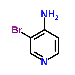 3-溴-4-胺吡啶结构式