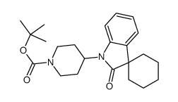 4-(2-氧代螺[环己烷-1,3-吲哚啉]-1-基)哌啶-1-羧酸叔丁酯结构式