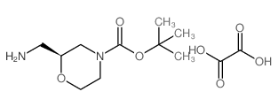 (S)-2-(氨基甲基)吗啉-4-羧酸草酸叔丁酯结构式