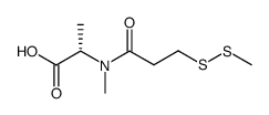 (S)-2-(N-Methyl-3-(Methyldisulfanyl)propanamido)propanoic acid Structure