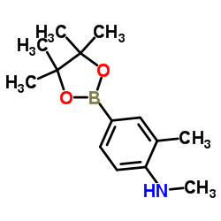 N,2-Dimethyl-4-(4,4,5,5-tetramethyl-1,3,2-dioxaborolan-2-yl)aniline Structure