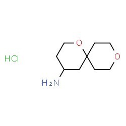 1,9-dioxaspiro[5.5]undec-4-ylamine hydrochloride结构式