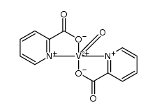 Oxobis(picolinato)vanadium Structure
