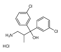 3-amino-1,1-bis(3-chlorophenyl)-2-methylpropan-1-ol,hydrochloride Structure
