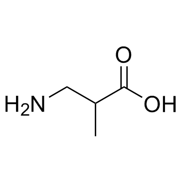 DL-3-氨基异丁酸结构式