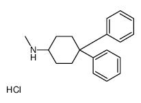 N-methyl-4,4-diphenylcyclohexan-1-amine,hydrochloride结构式