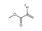 methyl α-deuterioacrylate结构式