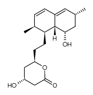 (4R,6R)-4-hydroxy-6-(2-((1S,2S,6R,8S,8aR)-8-hydroxy-2,6-dimethyl-1,2,6,7,8,8a-hexahydronaphthalen-1-yl)ethyl)tetrahydro-2H-pyran-2-one结构式